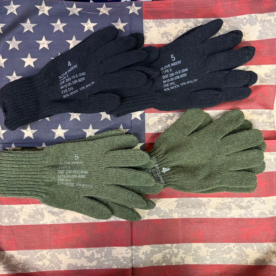 Fox Outdoor Products GI Spec Wool Glove Liners, 85% Wool / 15% Nylon