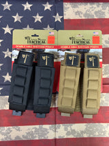 Mag Shotgun Pouches Double & Single (Black/Coyote) - United States Tactical — view 3