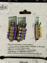 Mag Shotgun Pouches Double & Single (Black/Coyote) - United States Tactical — view 5