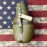 Vintage East German NVA 3-Piece Camo Canteen with Cup Set — view 1