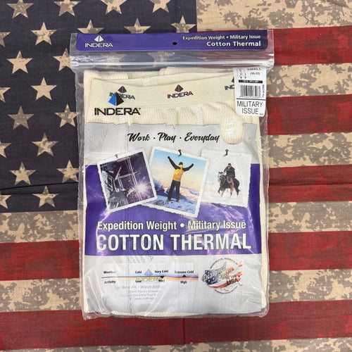 Indera Men's Expedition Weight Cotton Thermal Long Johns Drawer – Military Issue