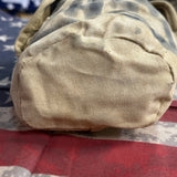 Original WWII USMC M1941 / P41 2nd Pattern Canteen Cover – Lift-the-Dot, Khaki Canvas, UNIS-Style Marked 412 — view 5