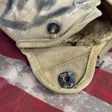 Original WWII USMC M1941 / P41 2nd Pattern Canteen Cover – Lift-the-Dot, Khaki Canvas, UNIS-Style Marked 412 — view 10