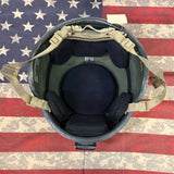 Used CGF TC-2000 MICH Combat Helmet – Size Medium, with Dated NVG Mount & Arm, Improved H-Nape Retention, Pads & Cat Eye Band (As-Is) — view 2