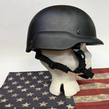 New United Shield PASTAC Ballistic Tactical Helmet — Black, Level IIIA Label, Sizes Small to XL — view 3