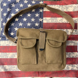 Vintage Style Canvas Ammo Shoulder Bag / Messenger Bag — view 5