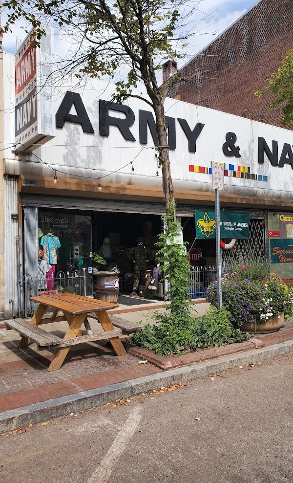 The Pottstown Army Navy storefront on East High Street