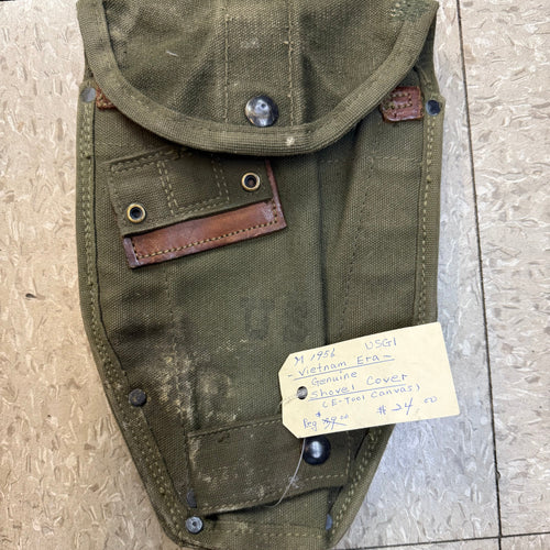 USGI M-1956 Canvas E-Tool Canvas Cover - Used (From 50s and 60s)