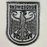 Genuine Cold War Era Bundeswehr Eagle Patch – German Military Embroidered Shield — view 3