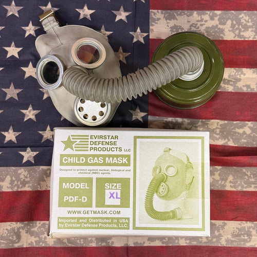 Soviet Child Gas Mask – Vintage PDF-7/PDF-D Cold War Collectible Size (XL)