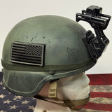 Used CGF TC-2000 MICH Combat Helmet – Size Medium, with Dated NVG Mount & Arm, Improved H-Nape Retention, Pads & Cat Eye Band (As-Is) — view 1